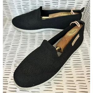 Tommy Bahama Black Slip On‎ Knit Sneakers Memory Foam Loafers Womens 7.5